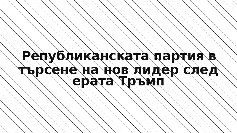 Републиканската партия в търсене на нов лидер след ерата Тръмп